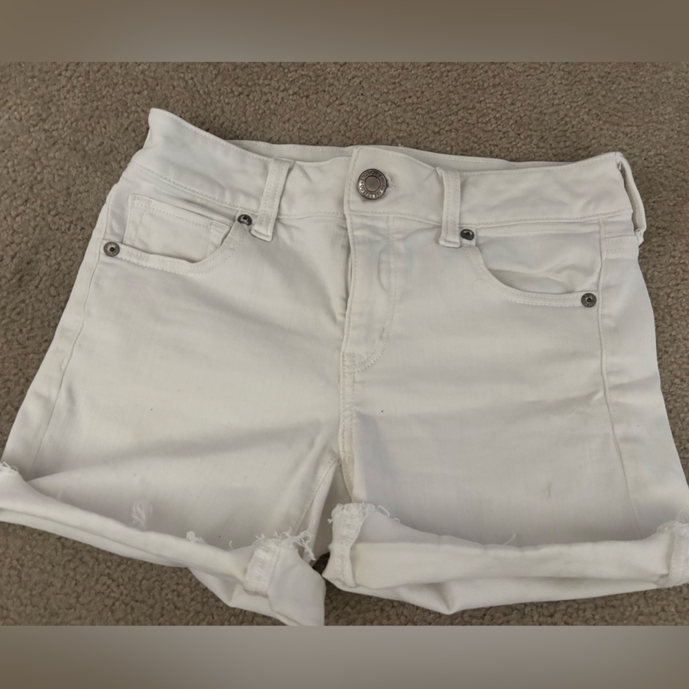 American Eagle Outfitters White Denim Shorts